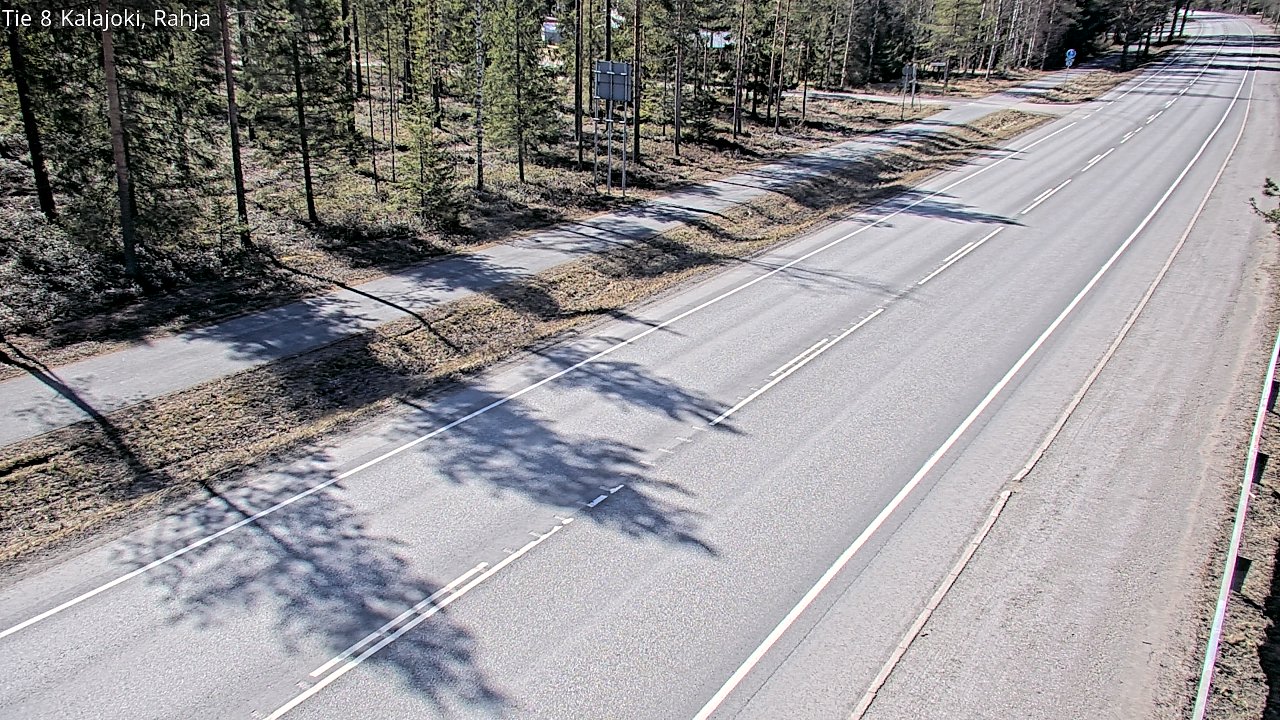 Kelikamerat Kuva Tie 8 Kalajoki, Rahja, Kalajoki, Pohjois-Pohjanmaa