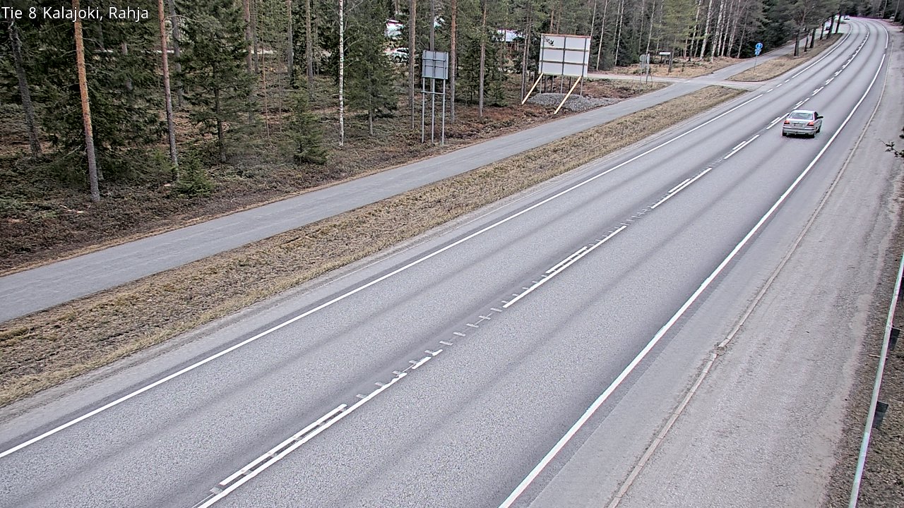 Weather Camera Image Väg 8 Kalajoki, Rahja, Kalajoki, Pohjois-Pohjanmaa