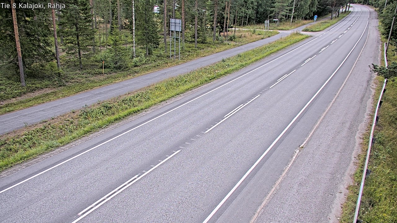 Weather Camera Image Väg 8 Kalajoki, Rahja, Kalajoki, Pohjois-Pohjanmaa