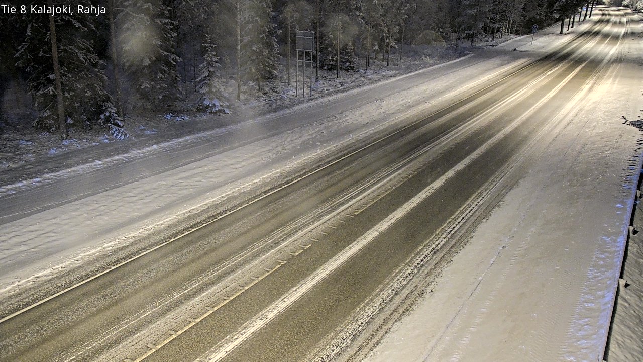Weather Camera Image Väg 8 Kalajoki, Rahja, Kalajoki, Pohjois-Pohjanmaa