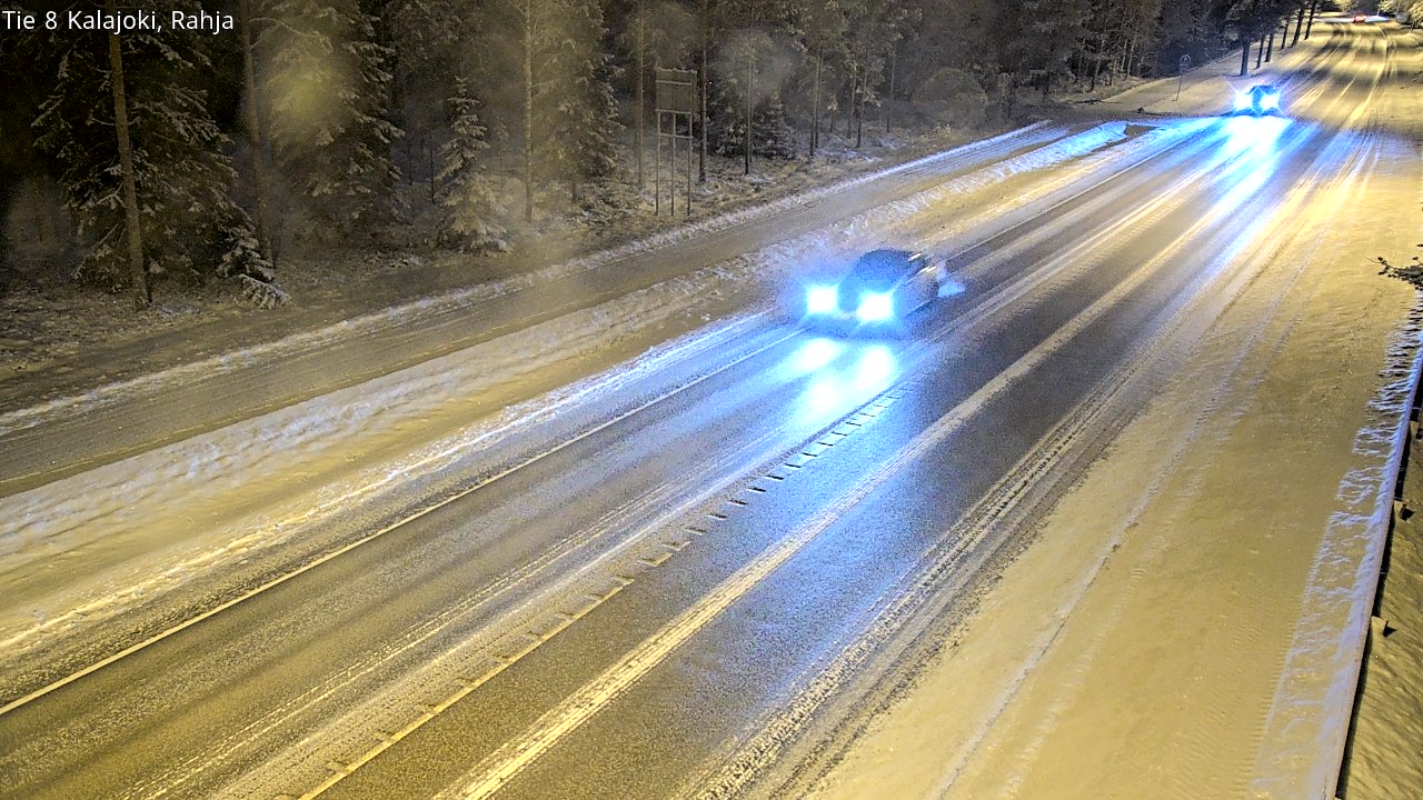 Weather Camera Image Väg 8 Kalajoki, Rahja, Kalajoki, Pohjois-Pohjanmaa