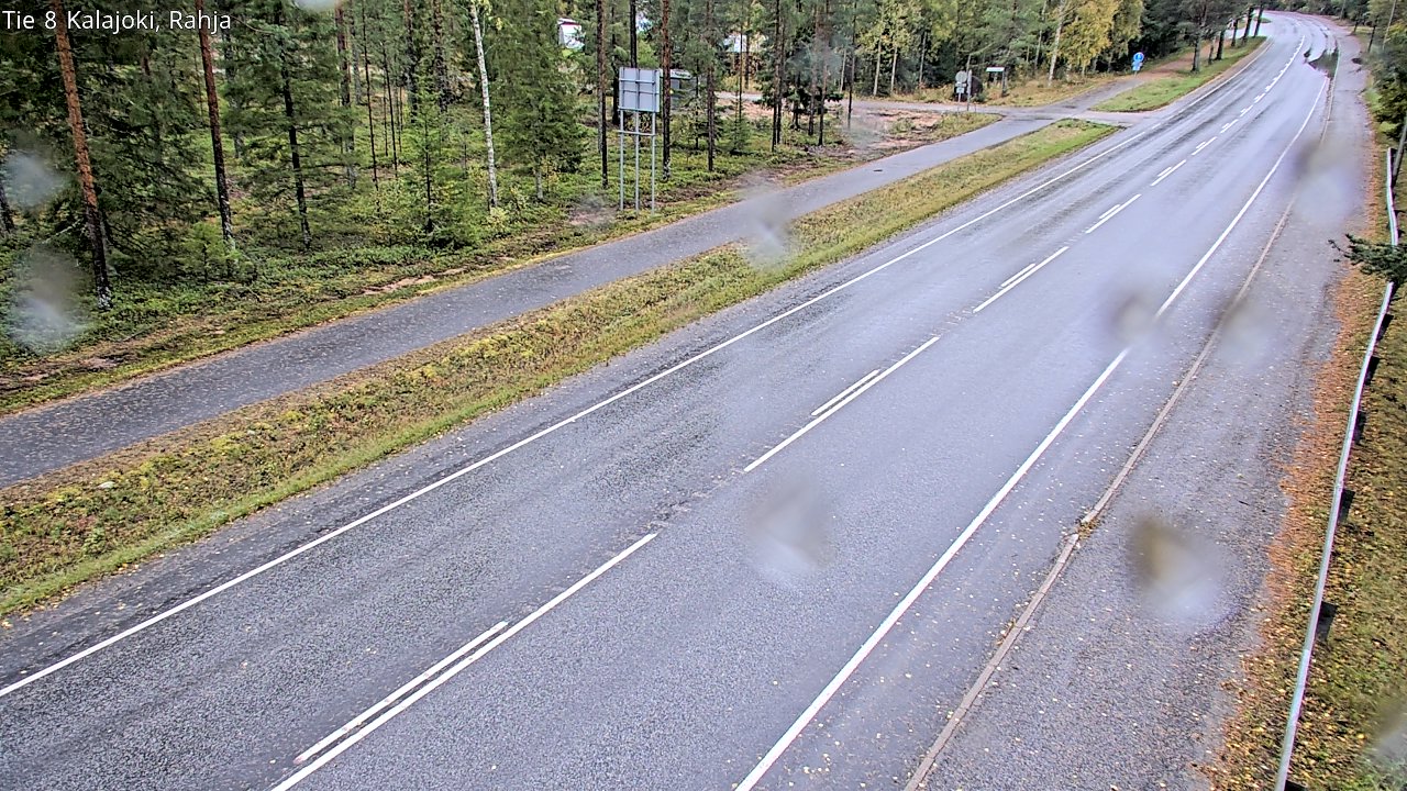 Weather Camera Image Väg 8 Kalajoki, Rahja, Kalajoki, Pohjois-Pohjanmaa