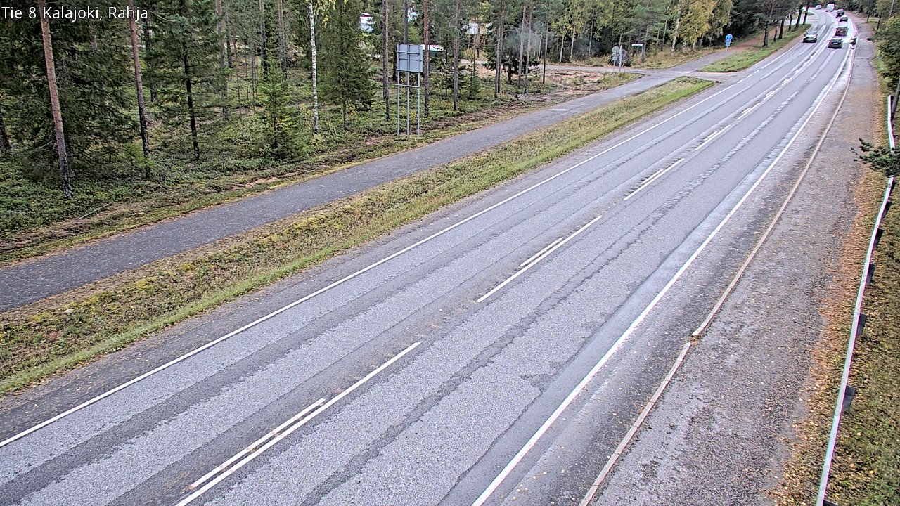 Weather Camera Image Väg 8 Kalajoki, Rahja, Kalajoki, Pohjois-Pohjanmaa