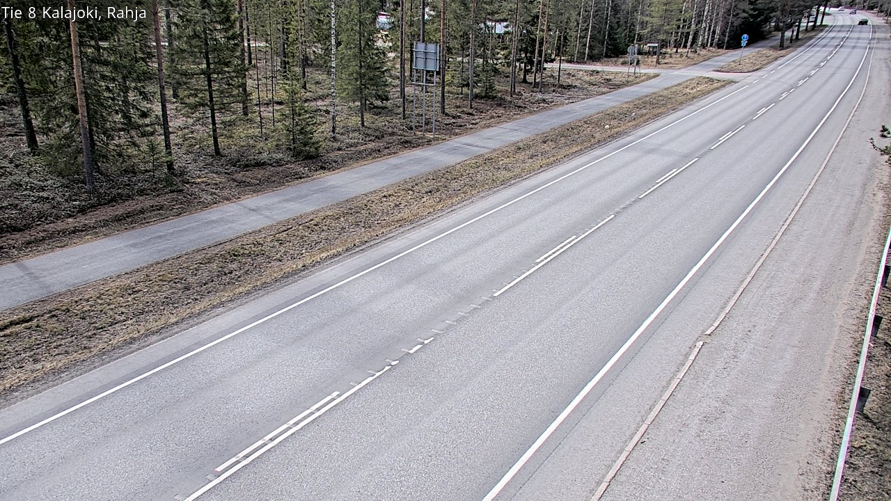 Weather Camera Image Väg 8 Kalajoki, Rahja, Kalajoki, Pohjois-Pohjanmaa