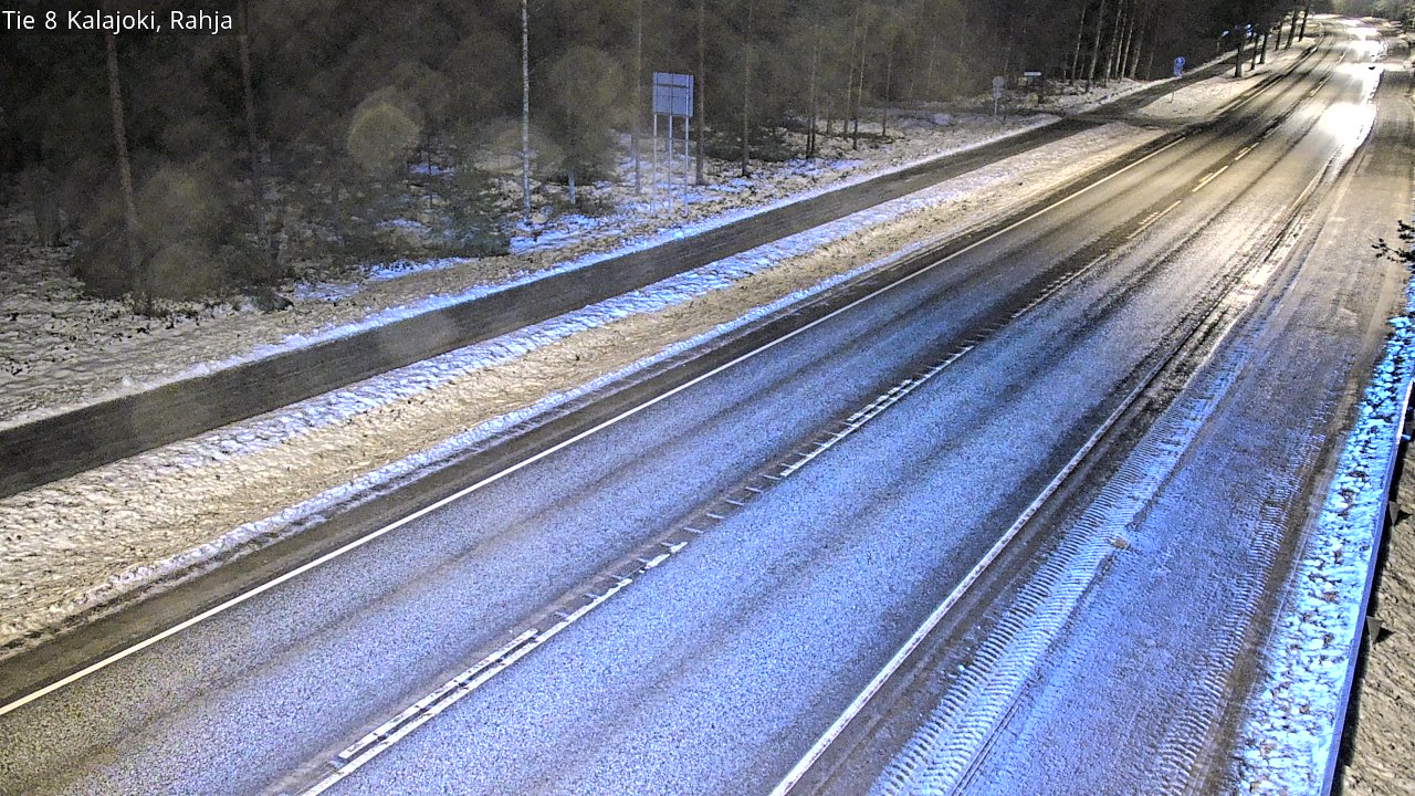 Weather Camera Image Väg 8 Kalajoki, Rahja, Kalajoki, Pohjois-Pohjanmaa