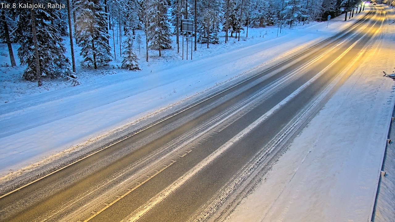 Weather Camera Image Väg 8 Kalajoki, Rahja, Kalajoki, Pohjois-Pohjanmaa
