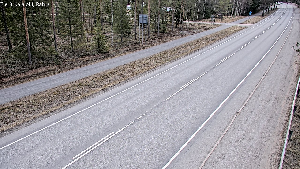 Weather Camera Image Väg 8 Kalajoki, Rahja, Kalajoki, Pohjois-Pohjanmaa