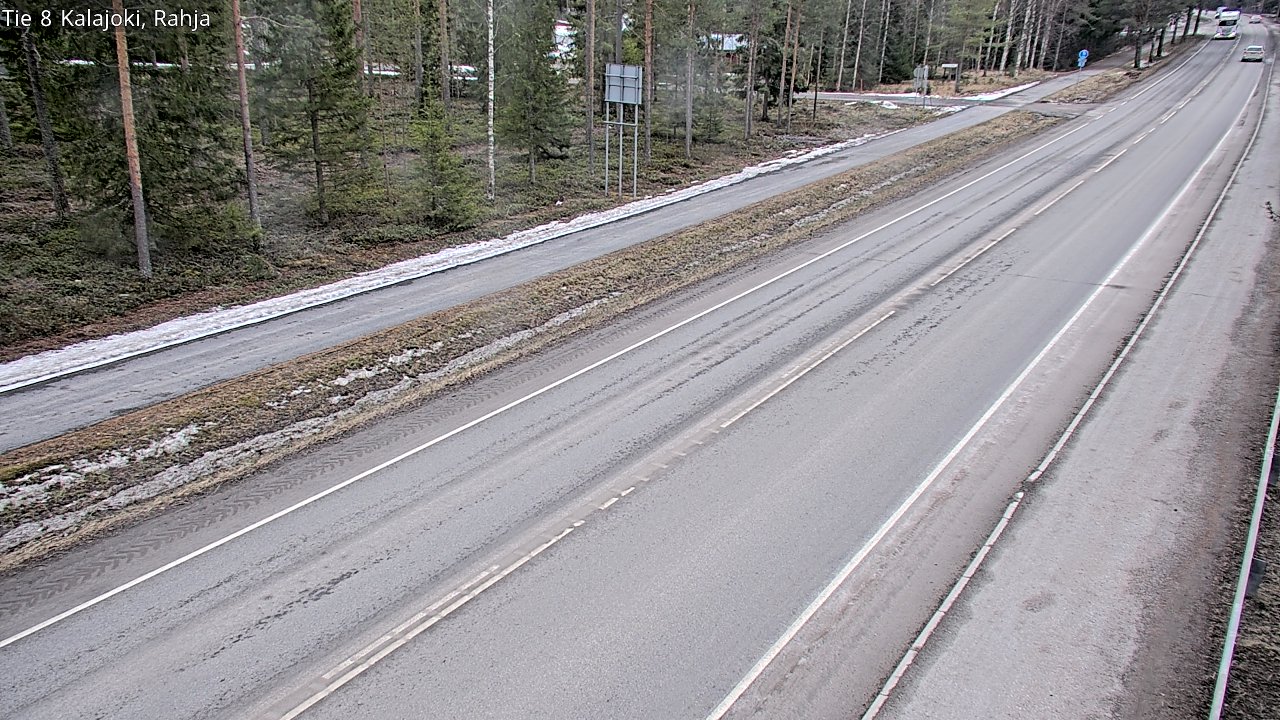 Weather Camera Image Väg 8 Kalajoki, Rahja, Kalajoki, Pohjois-Pohjanmaa