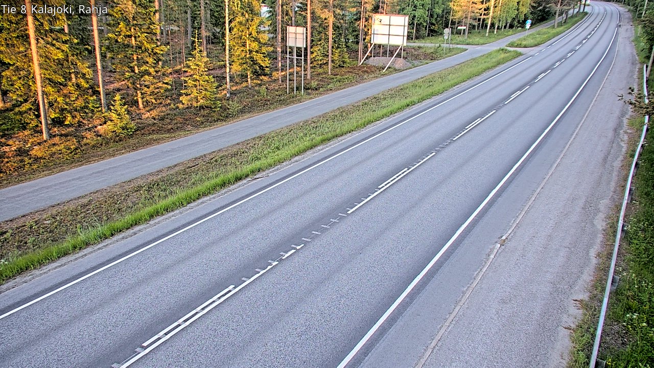 Weather Camera Image Road 8 Kalajoki, Rahja, Kalajoki, Pohjois-Pohjanmaa