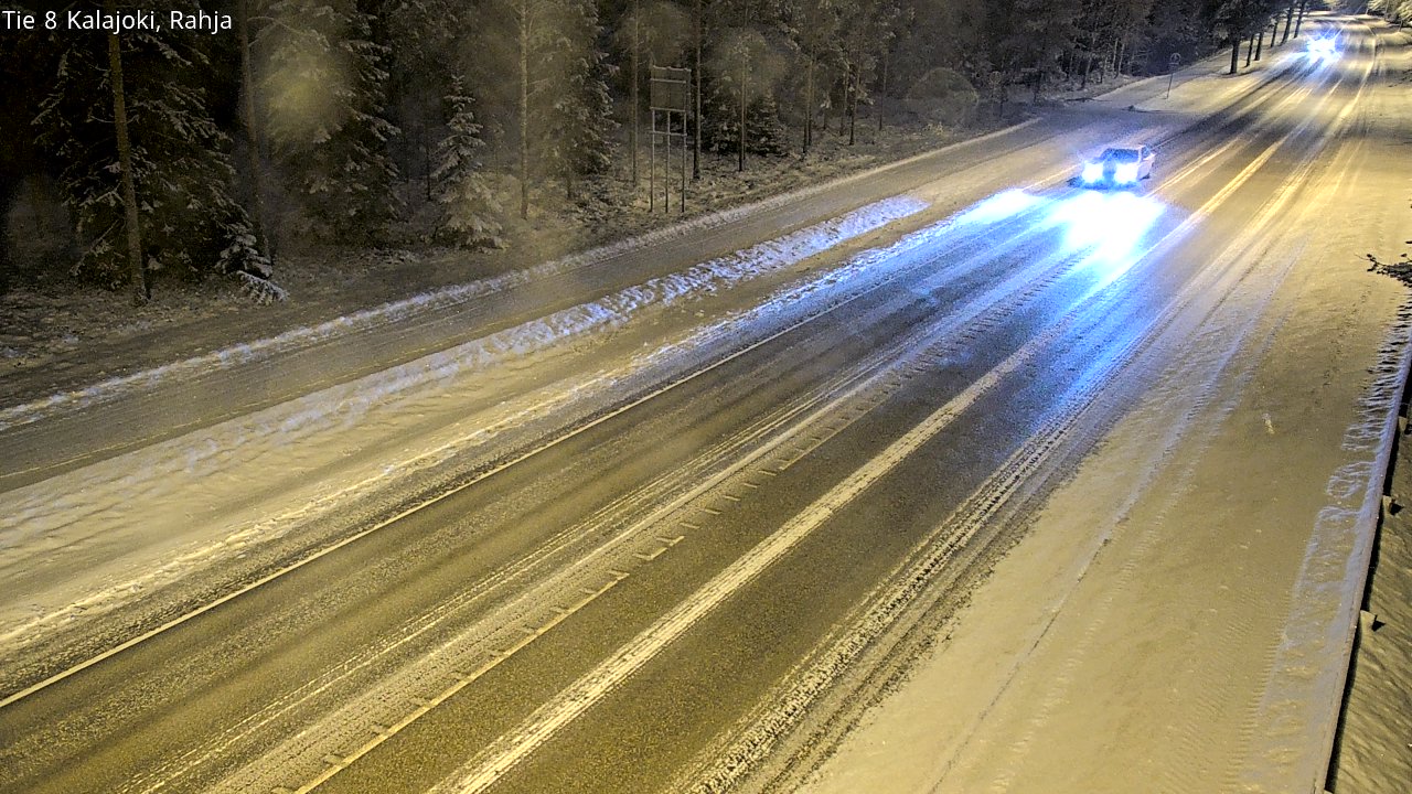 Weather Camera Image Väg 8 Kalajoki, Rahja, Kalajoki, Pohjois-Pohjanmaa