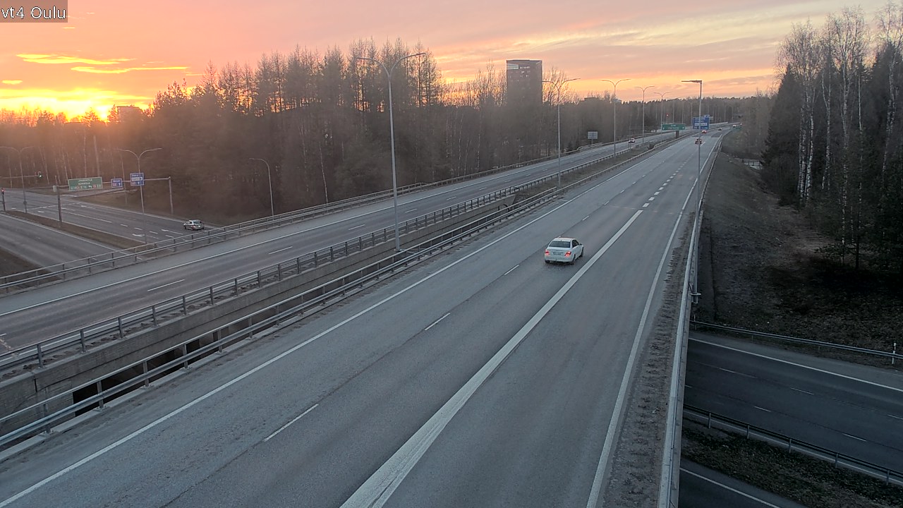 Weather Camera Image Väg 4 Uleåborg, Oulu, Pohjois-Pohjanmaa