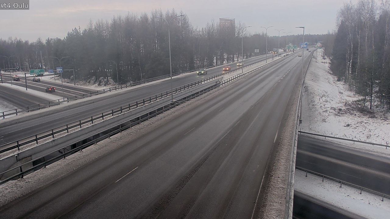 Weather Camera Image Väg 4 Uleåborg, Oulu, Pohjois-Pohjanmaa