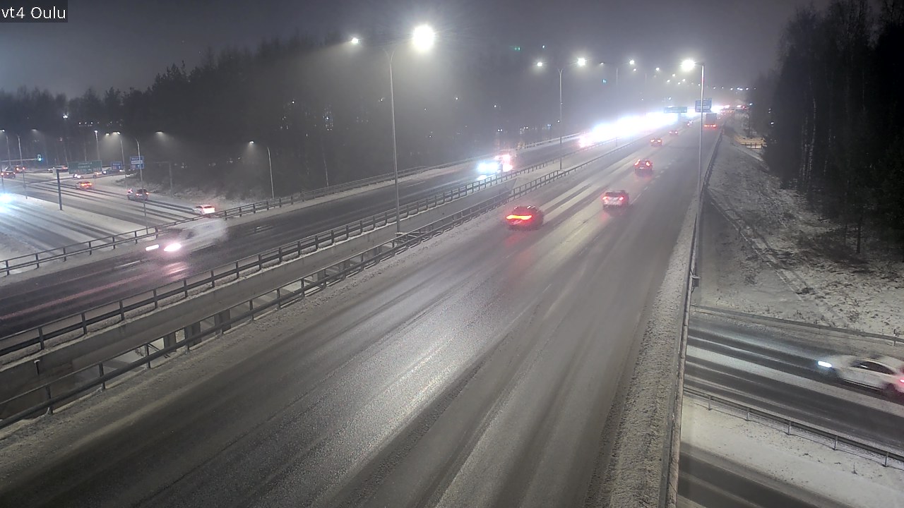 Weather Camera Image Väg 4 Uleåborg, Oulu, Pohjois-Pohjanmaa