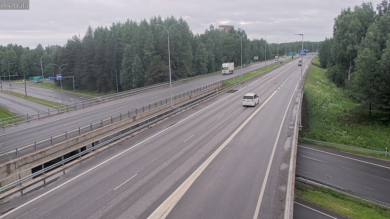 Weather Camera Image Väg 4 Uleåborg, Oulu, Pohjois-Pohjanmaa