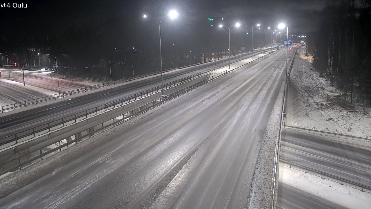 Weather Camera Image Väg 4 Uleåborg, Oulu, Pohjois-Pohjanmaa