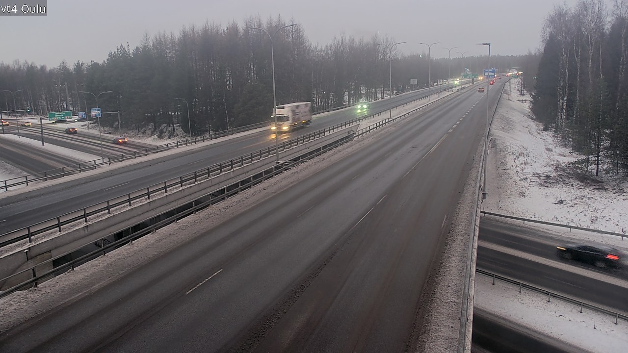 Weather Camera Image Väg 4 Uleåborg, Oulu, Pohjois-Pohjanmaa