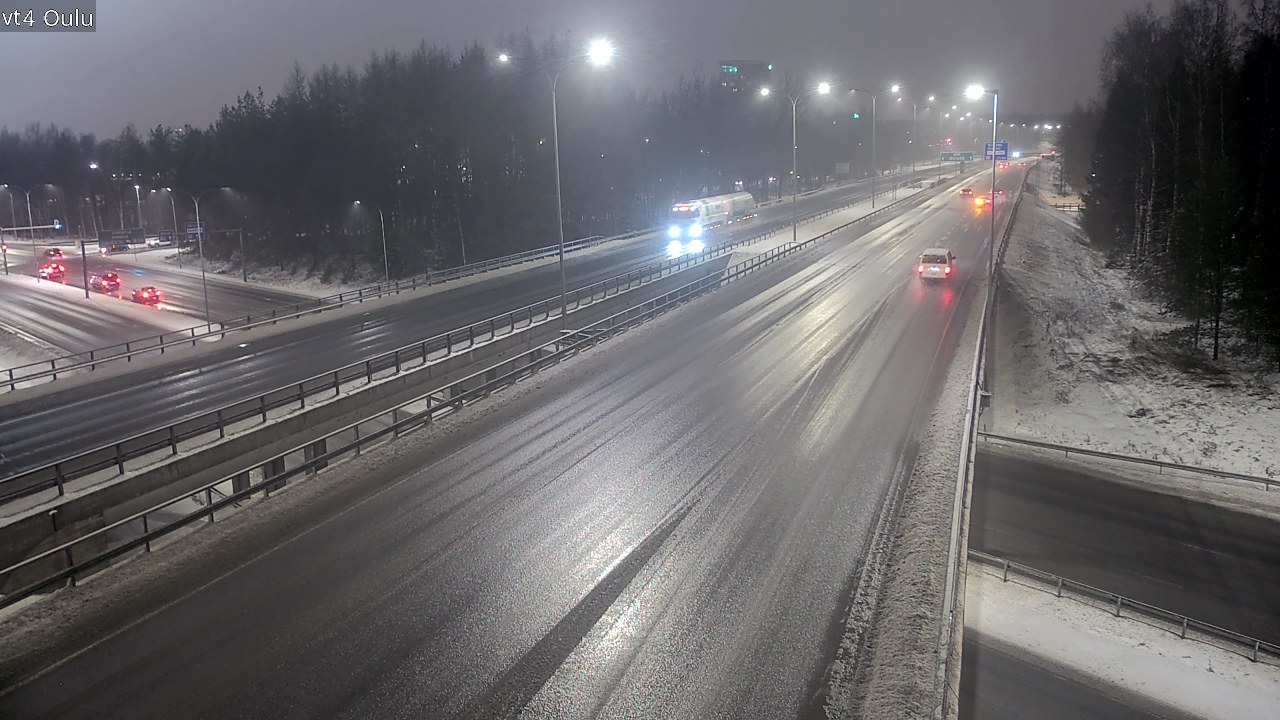 Weather Camera Image Väg 4 Uleåborg, Oulu, Pohjois-Pohjanmaa