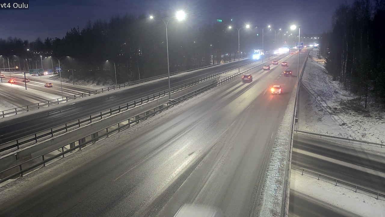 Weather Camera Image Väg 4 Uleåborg, Oulu, Pohjois-Pohjanmaa