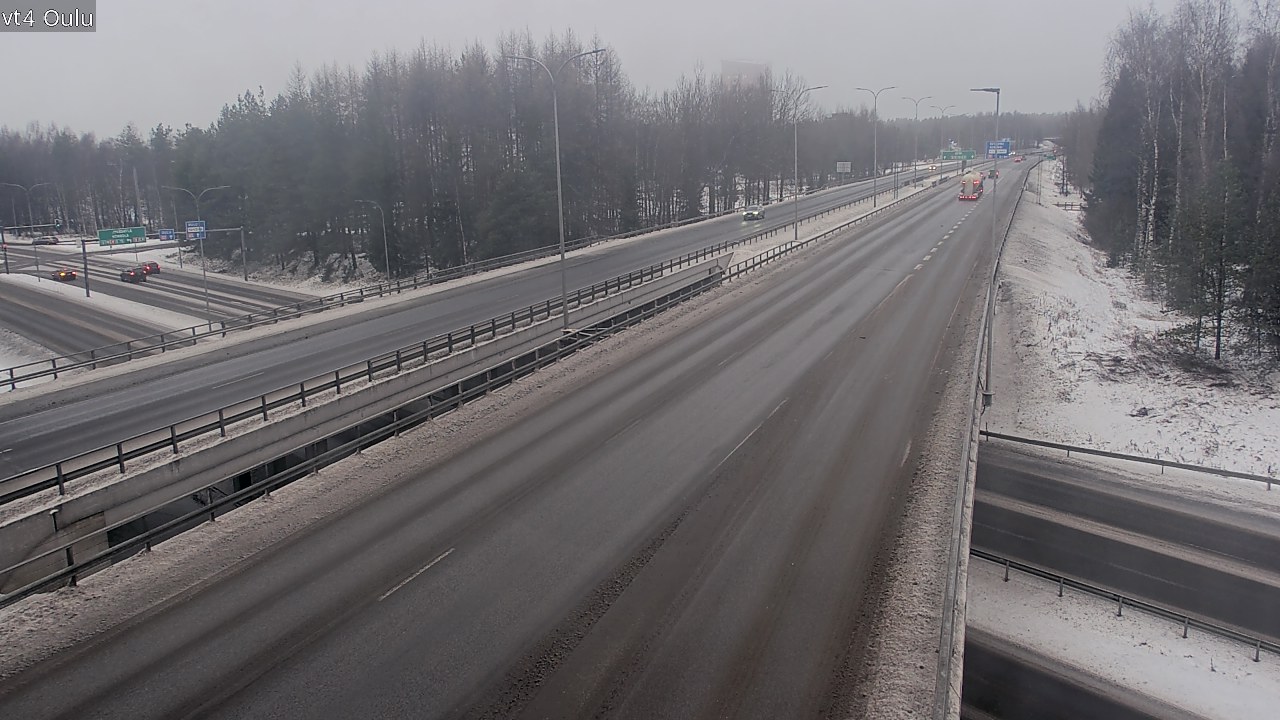 Weather Camera Image Väg 4 Uleåborg, Oulu, Pohjois-Pohjanmaa