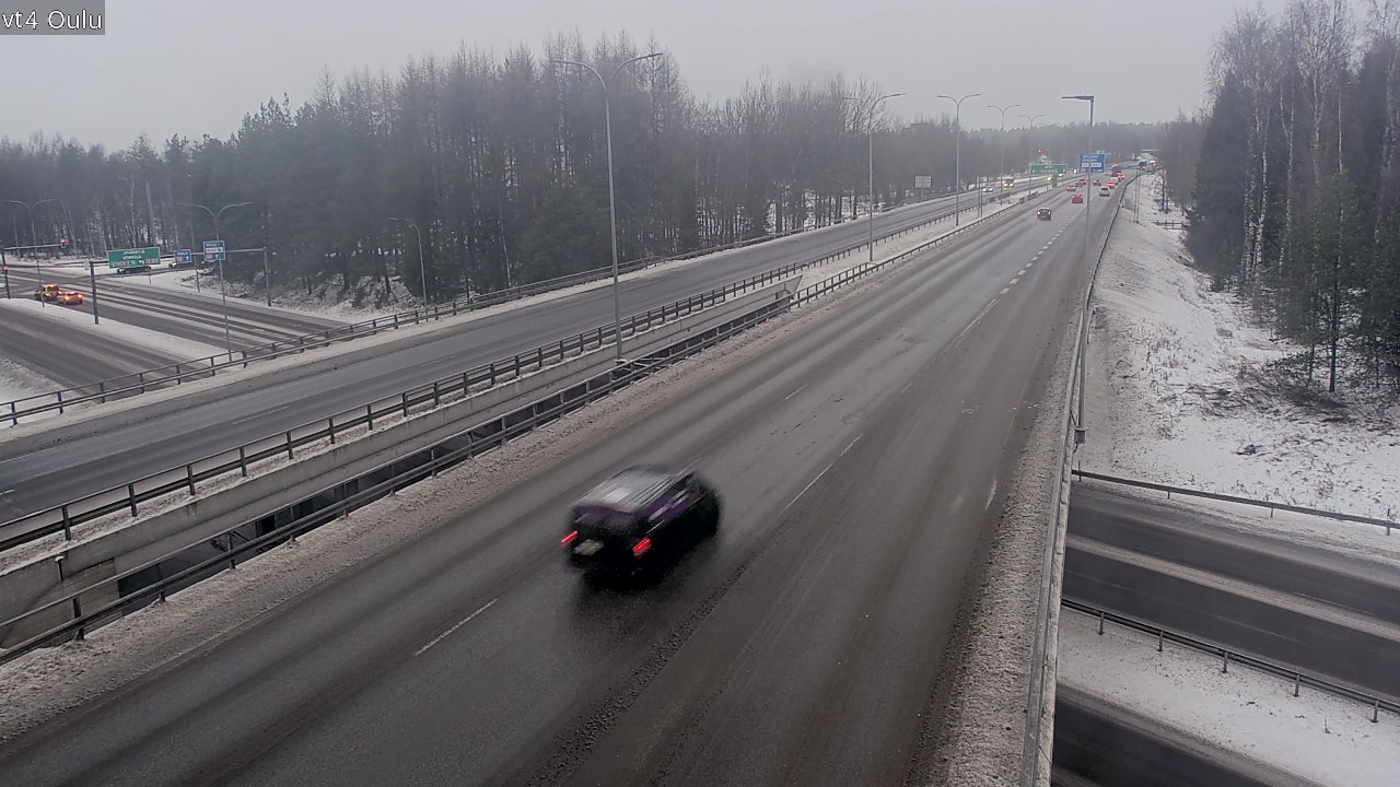 Weather Camera Image Väg 4 Uleåborg, Oulu, Pohjois-Pohjanmaa