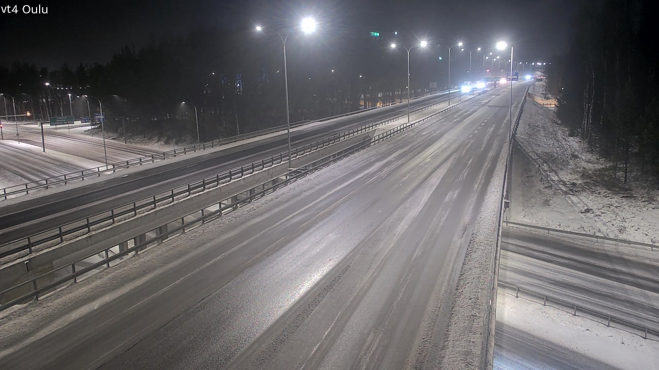 Weather Camera Image Väg 4 Uleåborg, Oulu, Pohjois-Pohjanmaa