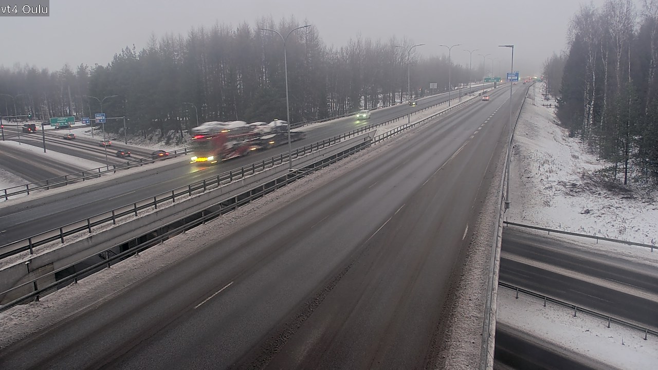 Weather Camera Image Väg 4 Uleåborg, Oulu, Pohjois-Pohjanmaa