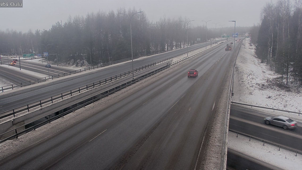 Weather Camera Image Väg 4 Uleåborg, Oulu, Pohjois-Pohjanmaa
