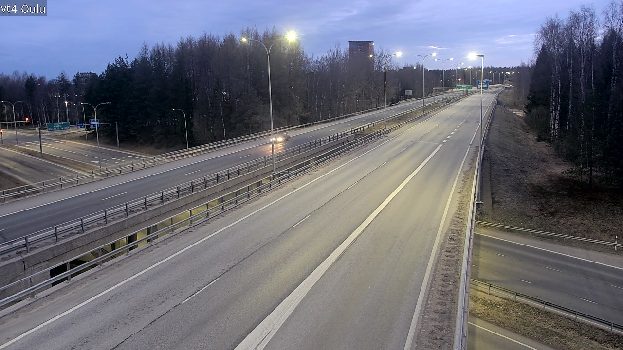 Weather Camera Image Road 4 Oulu, Oulu, Pohjois-Pohjanmaa