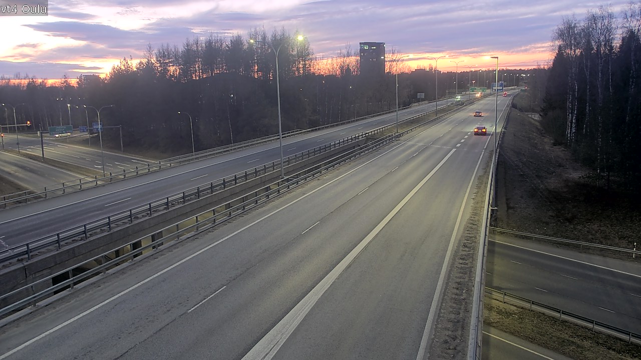 Weather Camera Image Väg 4 Uleåborg, Oulu, Pohjois-Pohjanmaa