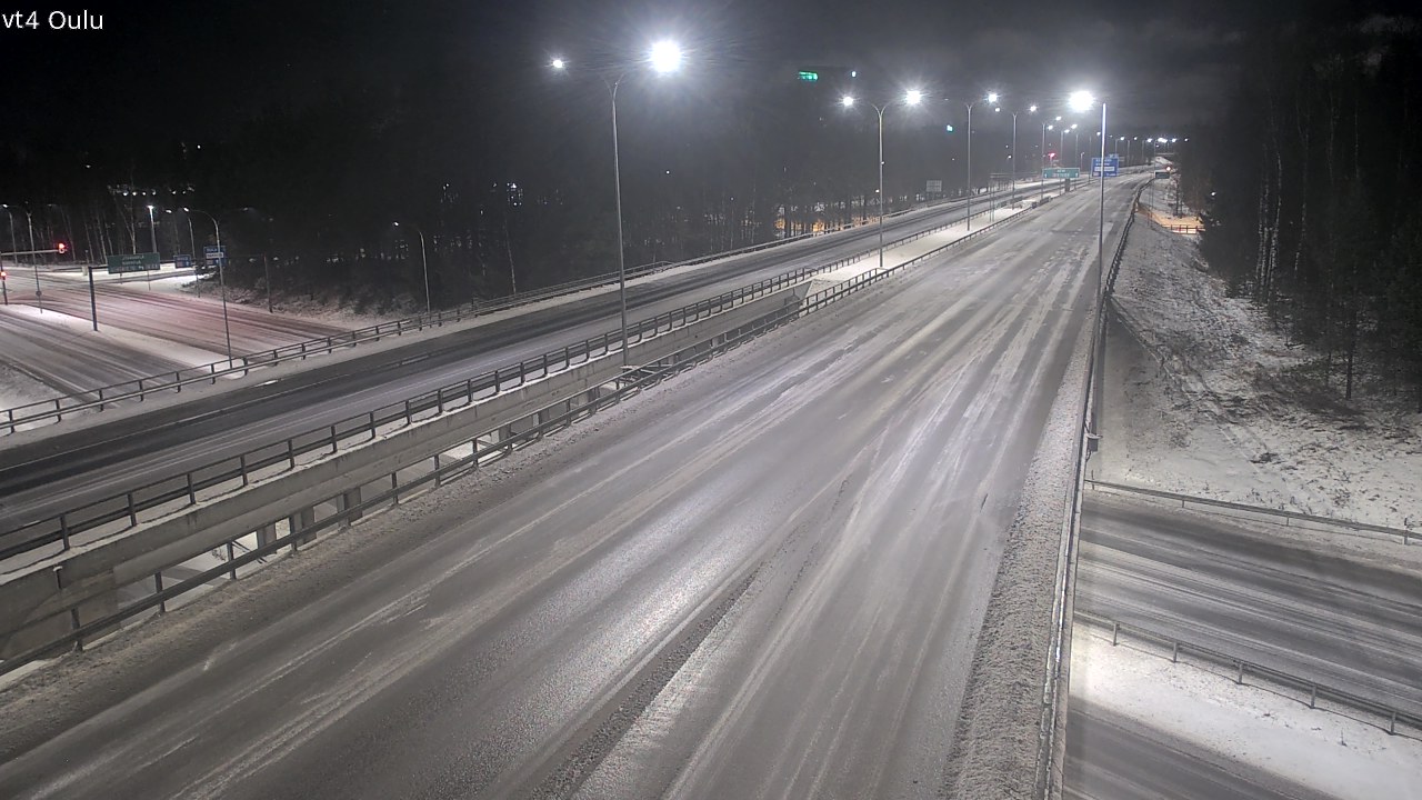 Weather Camera Image Väg 4 Uleåborg, Oulu, Pohjois-Pohjanmaa