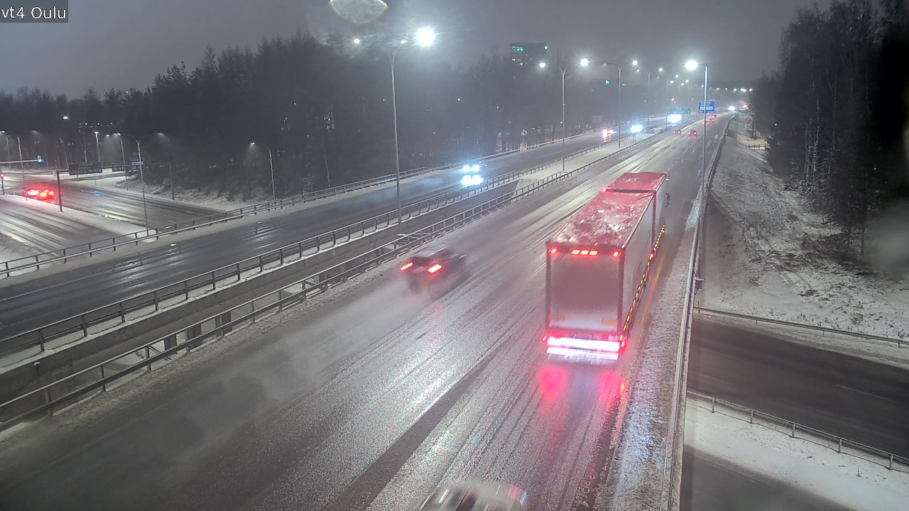 Weather Camera Image Väg 4 Uleåborg, Oulu, Pohjois-Pohjanmaa