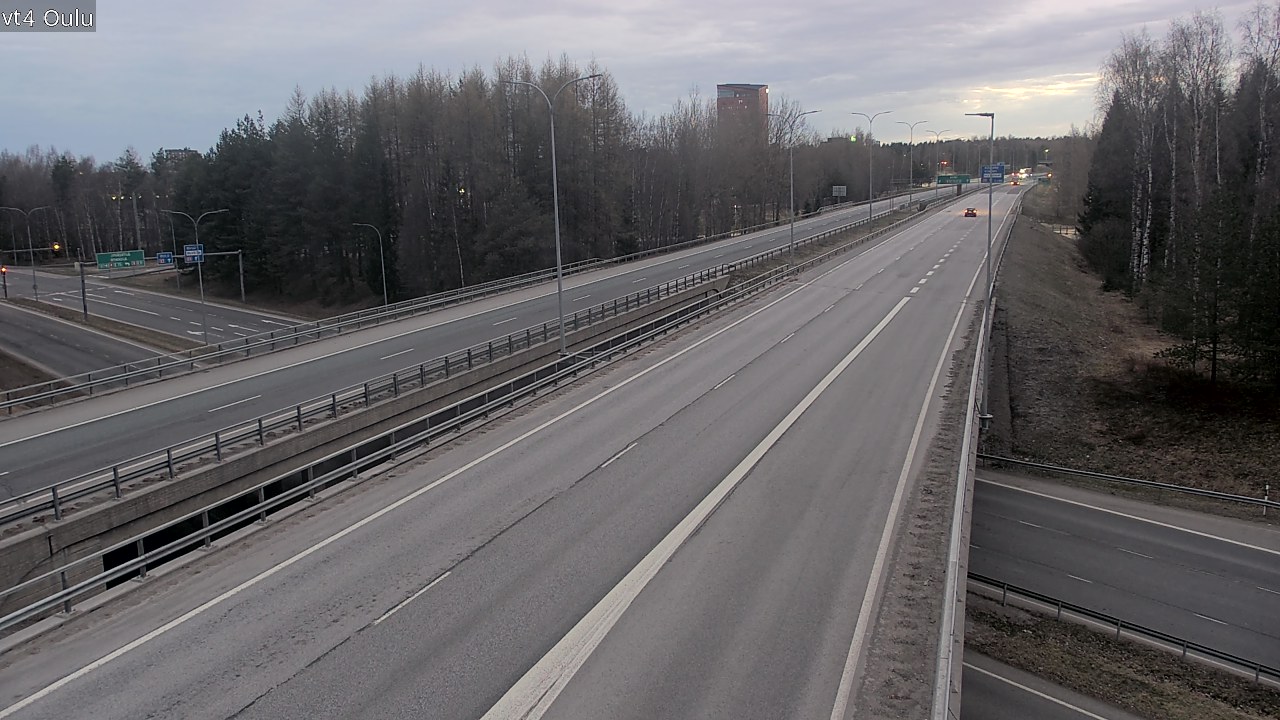 Weather Camera Image Road 4 Oulu, Oulu, Pohjois-Pohjanmaa