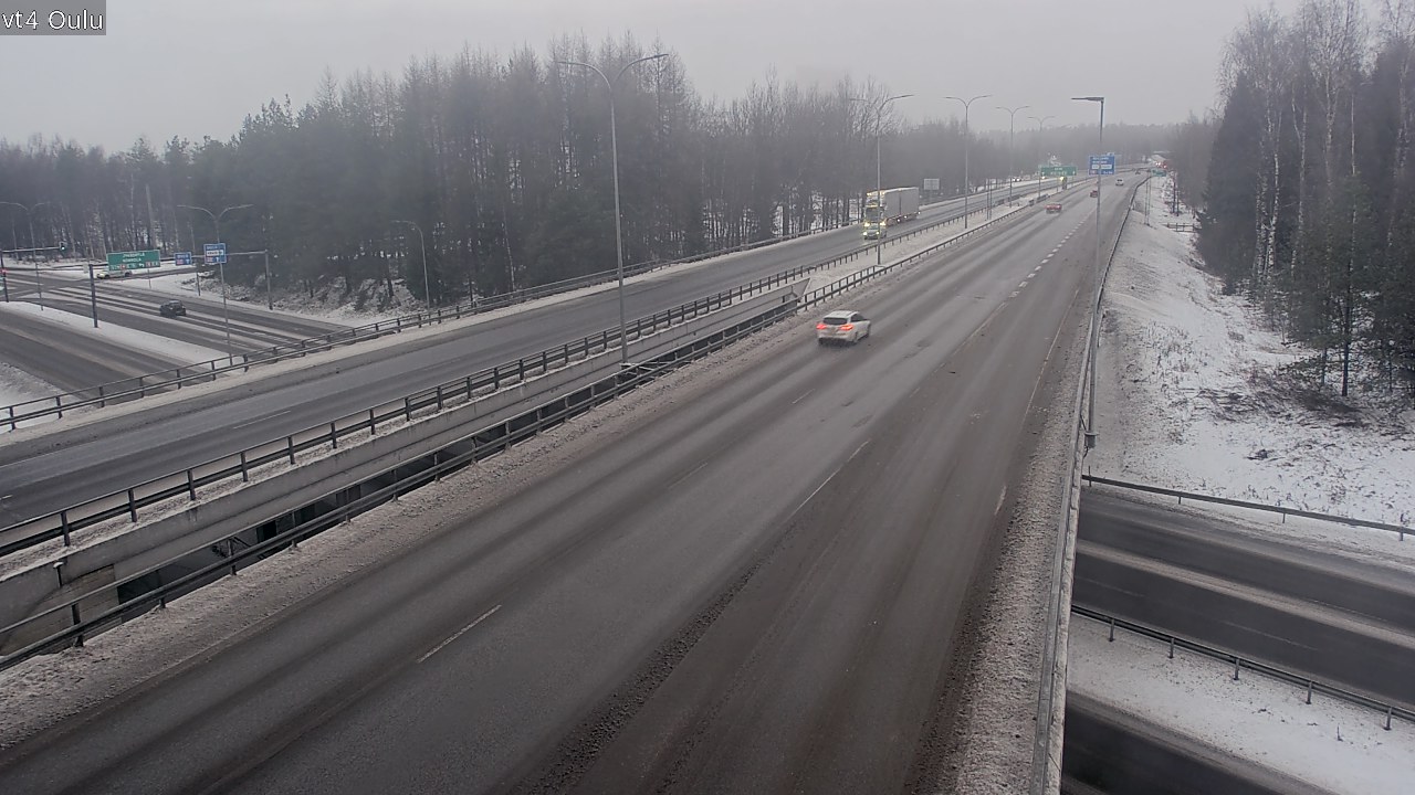 Weather Camera Image Väg 4 Uleåborg, Oulu, Pohjois-Pohjanmaa