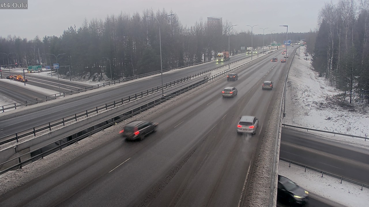Weather Camera Image Väg 4 Uleåborg, Oulu, Pohjois-Pohjanmaa