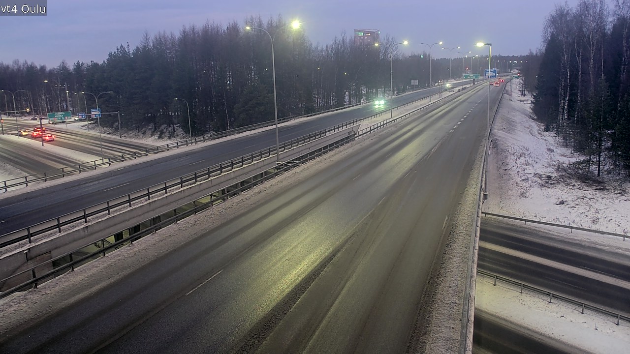 Weather Camera Image Väg 4 Uleåborg, Oulu, Pohjois-Pohjanmaa