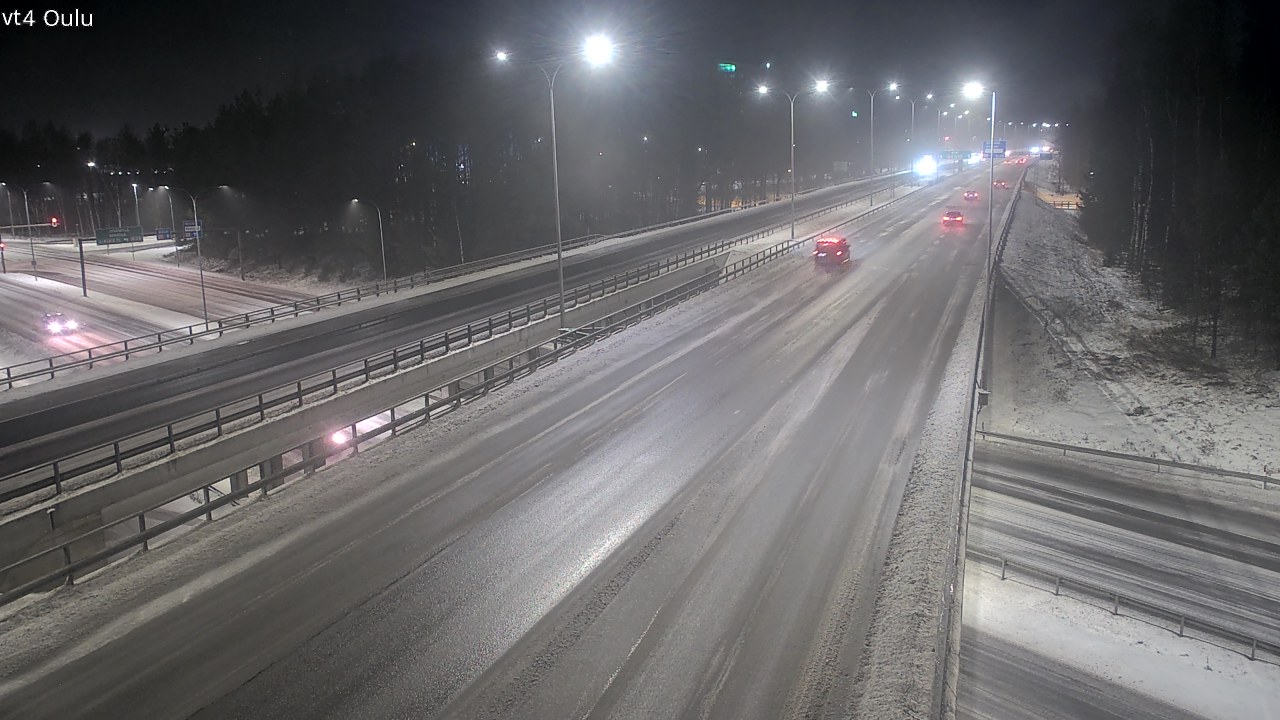Weather Camera Image Väg 4 Uleåborg, Oulu, Pohjois-Pohjanmaa