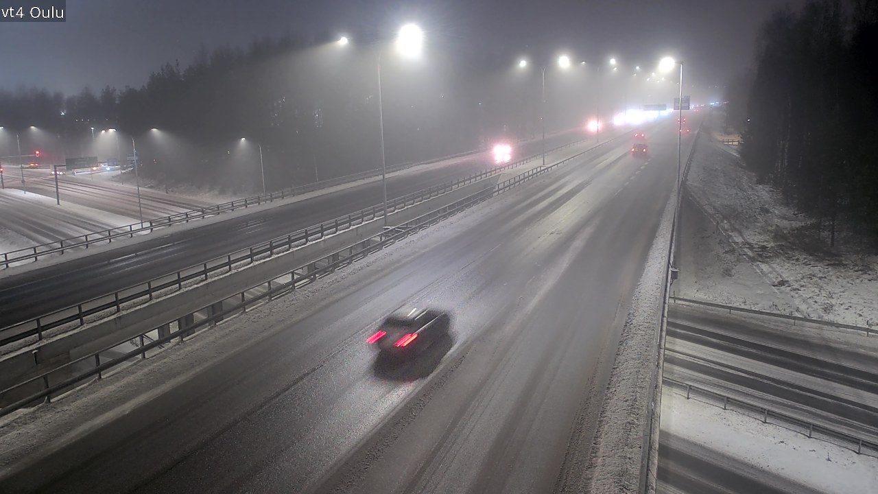 Weather Camera Image Väg 4 Uleåborg, Oulu, Pohjois-Pohjanmaa
