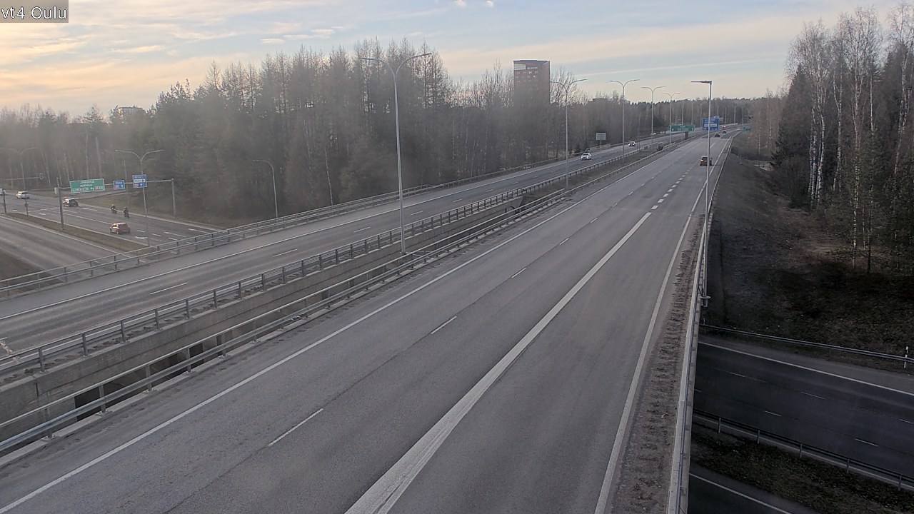 Weather Camera Image Väg 4 Uleåborg, Oulu, Pohjois-Pohjanmaa