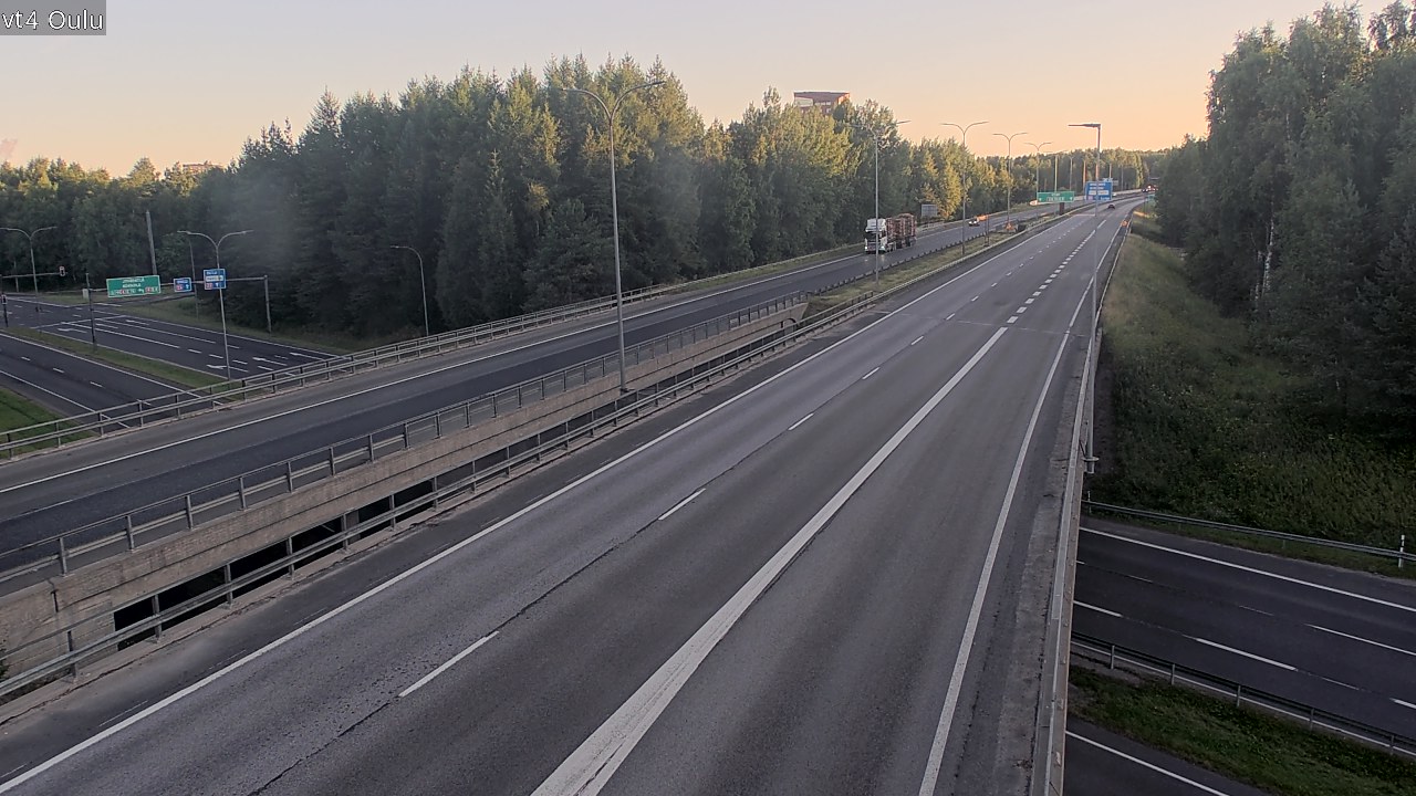 Weather Camera Image Väg 4 Uleåborg, Oulu, Pohjois-Pohjanmaa