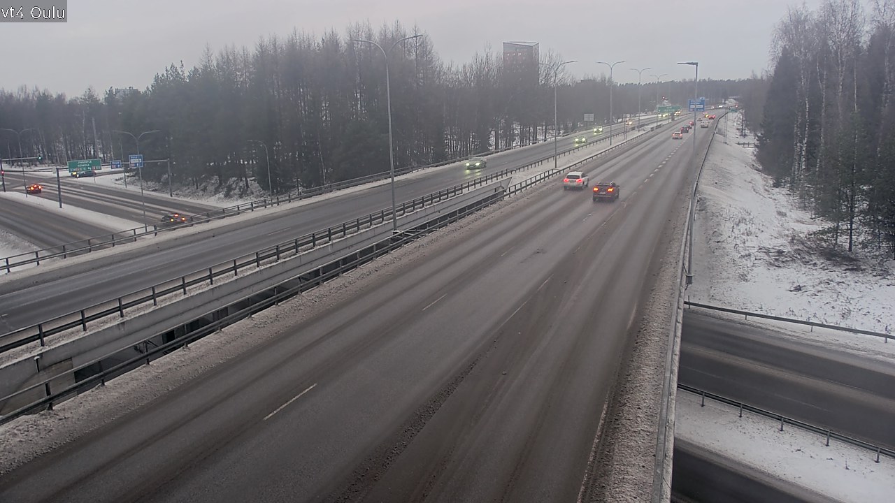 Weather Camera Image Väg 4 Uleåborg, Oulu, Pohjois-Pohjanmaa