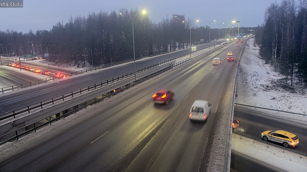 Weather Camera Image Väg 4 Uleåborg, Oulu, Pohjois-Pohjanmaa