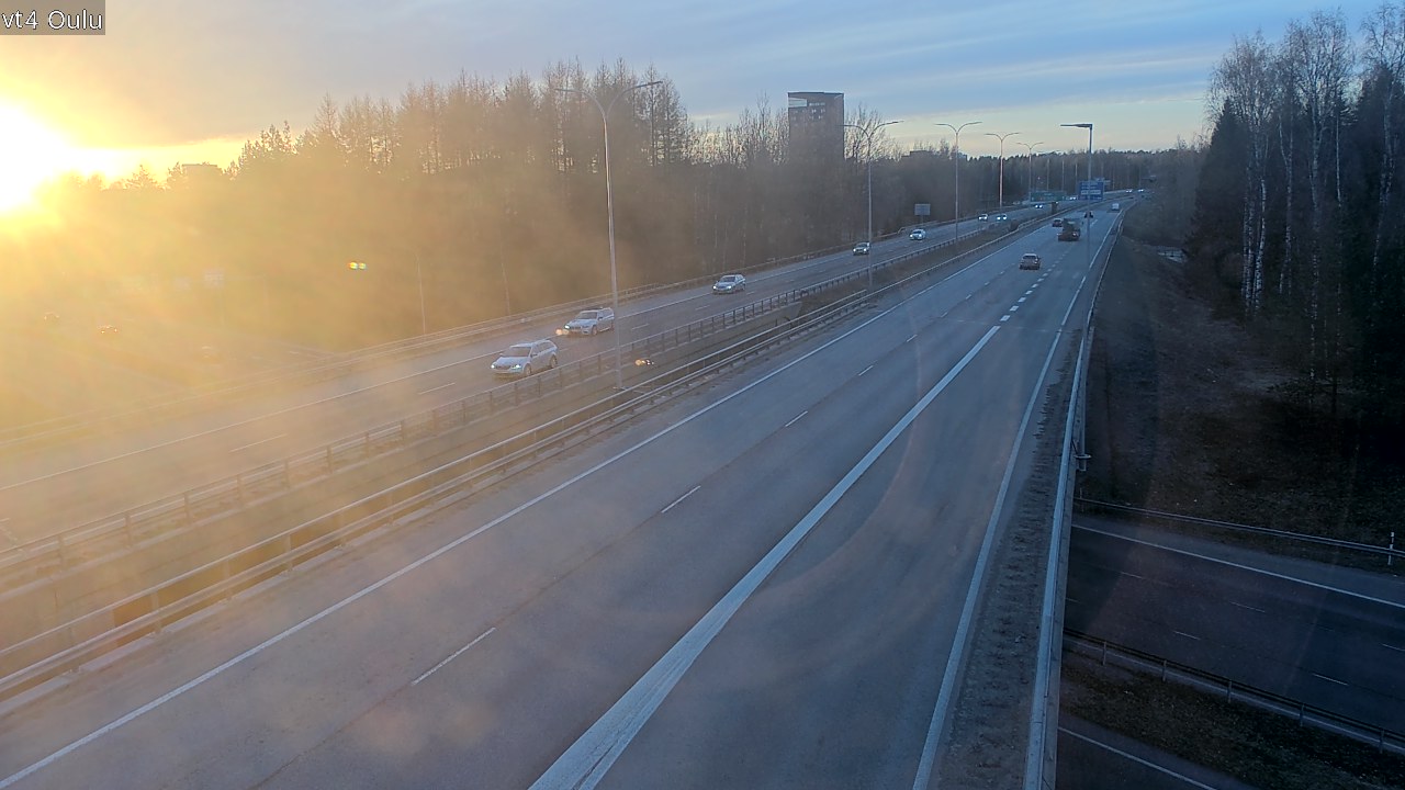 Weather Camera Image Väg 4 Uleåborg, Oulu, Pohjois-Pohjanmaa
