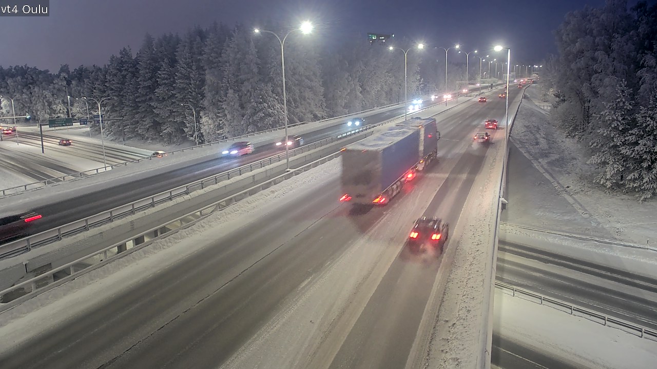 Weather Camera Image Road 4 Oulu, Oulu, Pohjois-Pohjanmaa