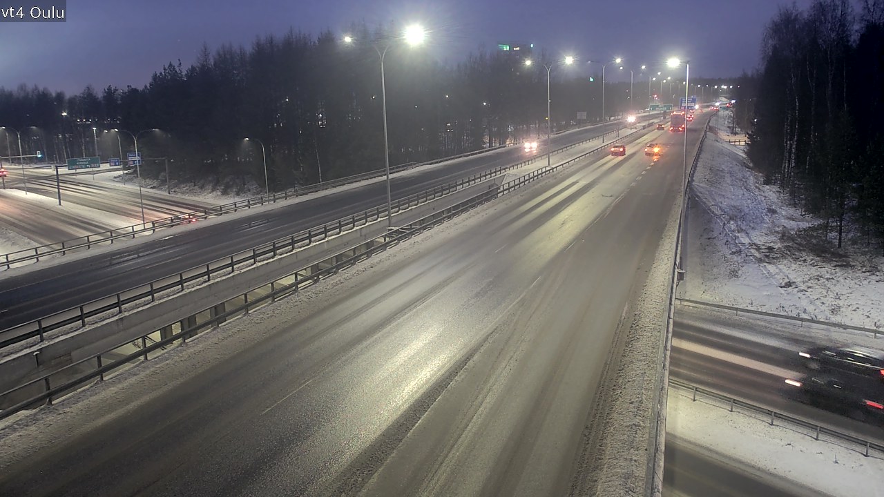 Weather Camera Image Väg 4 Uleåborg, Oulu, Pohjois-Pohjanmaa