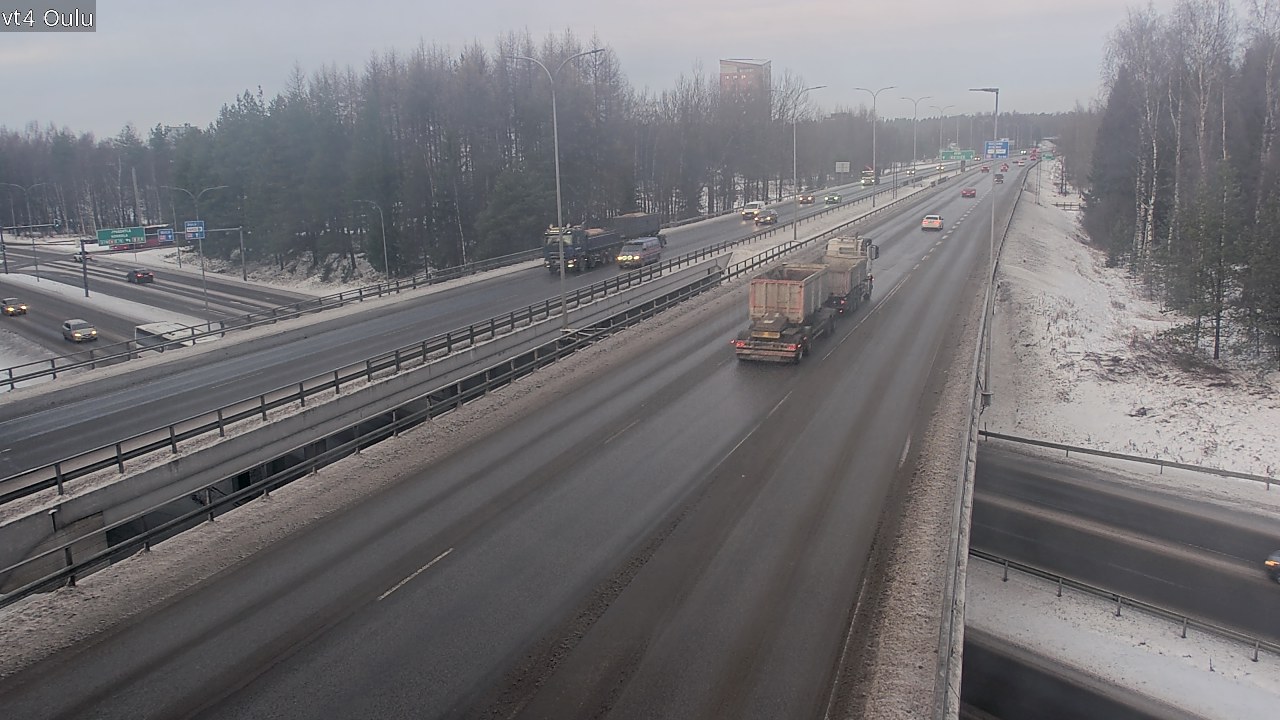 Weather Camera Image Väg 4 Uleåborg, Oulu, Pohjois-Pohjanmaa