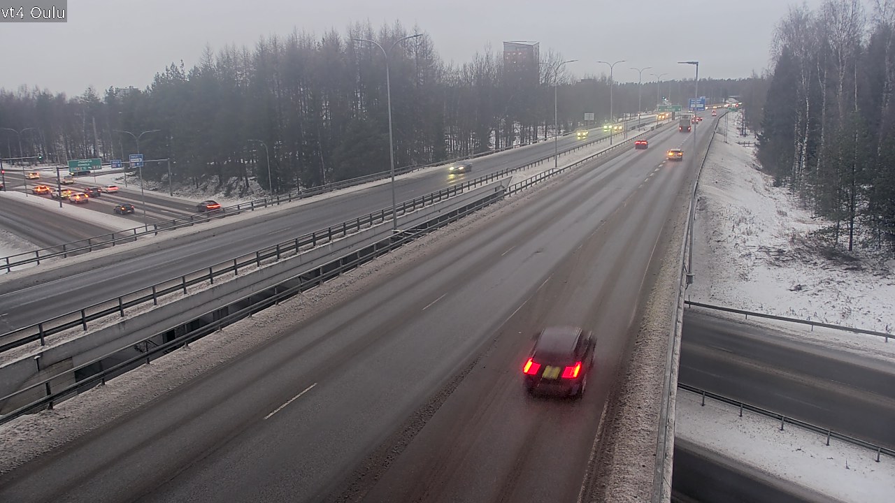 Weather Camera Image Väg 4 Uleåborg, Oulu, Pohjois-Pohjanmaa