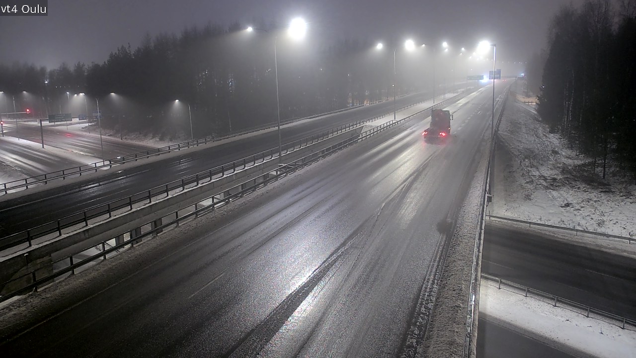 Weather Camera Image Väg 4 Uleåborg, Oulu, Pohjois-Pohjanmaa