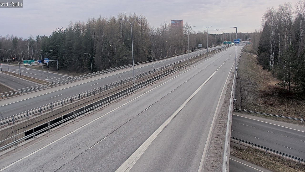 Weather Camera Image Road 4 Oulu, Oulu, Pohjois-Pohjanmaa