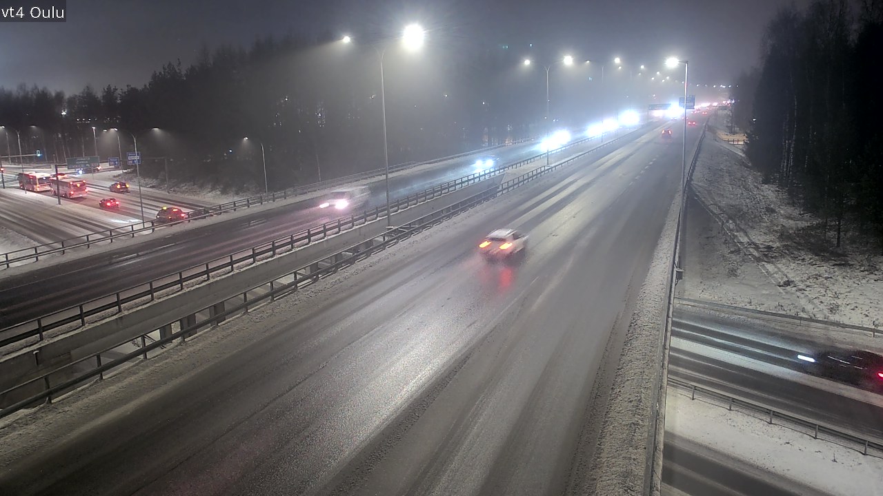 Weather Camera Image Väg 4 Uleåborg, Oulu, Pohjois-Pohjanmaa