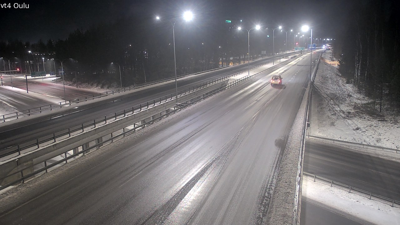Weather Camera Image Väg 4 Uleåborg, Oulu, Pohjois-Pohjanmaa